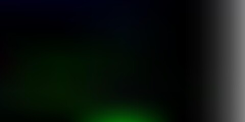 Dark blue, green vector blur background.