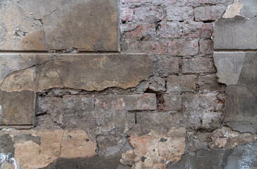 Old brick wall texture. Stone wall texture.