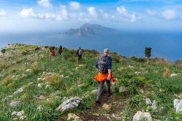 Italy penisula SorrentoTrekking punta Campanella