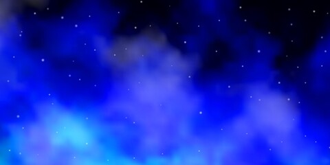 Obraz premium Light BLUE vector layout with bright stars.