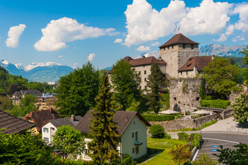 Fototapeta na wymiar Castle Schattenburg, City of Feldkirch, State of Vorarlberg, Austria