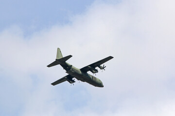 Fototapeta na wymiar Vintage military Hercules aircraft 