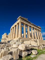 Fototapeta premium The Parthenon in the Acropolis of Athens Greece