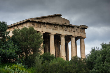 Temple of Hephestus in the Agora, Athens Greece