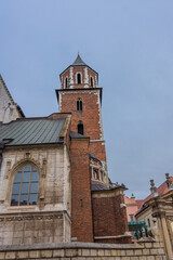 Fototapeta na wymiar The Wawel Cathedral of Krakow, Poland