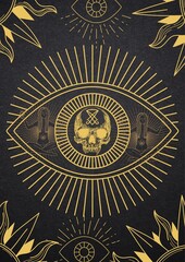 Eye of an angel vector design poster