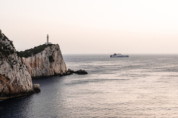 Summer in Leukada island in Greece. Long exposure shots during sunsets and aerial views of the...