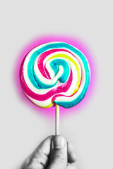 lollipop of different flavors with various colors