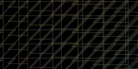 Dark Green, Red vector backdrop with lines.