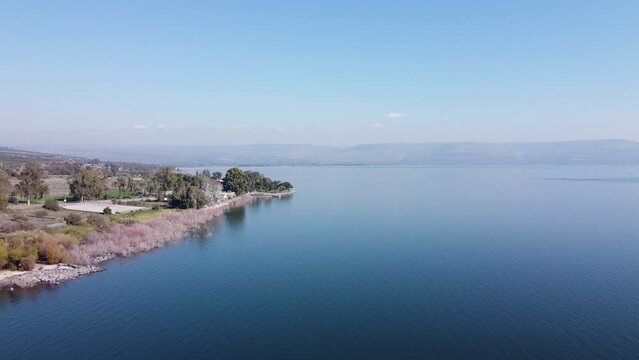 Sea of ​​Galilee , Israel 2022. City of Jesus Christ
