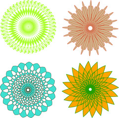 Mandala Pattern Flat Illustration Vector