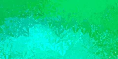 Fototapeta premium Light Green vector backdrop with triangles, lines.