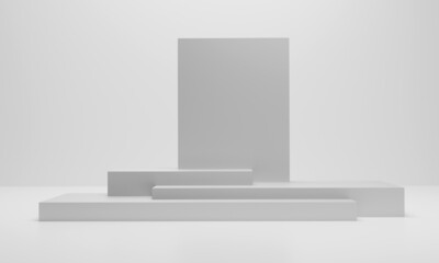 3d rendering illustration of background abstract, podium stage art display wallpaper, product pedestal stand