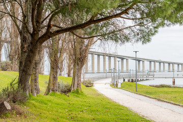 Gardens Parque of Nações in Lisbon, Portugal