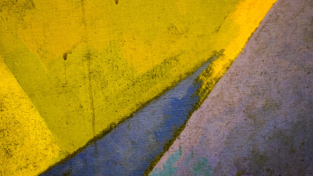 yellow and black painted wall