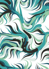 Fototapeta premium Abstract Perlin Noise Geometric Pattern generative computational art illustration