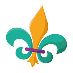 Isolated colored fleur de lis symbol Vector © DAVIDS