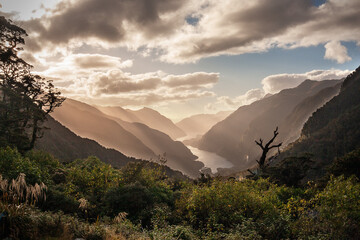 Fototapeta premium sunset in the mountains New Zealand