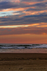 sunset on the beach