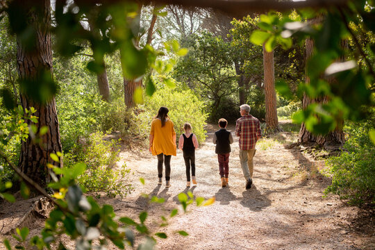Family hike - Powered by Adobe