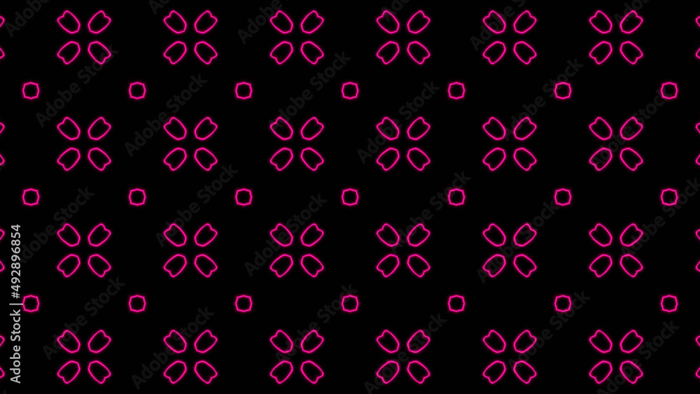 Poster abstract pink geometric seamless pattern background. psychedelic colorful background. disco abstract