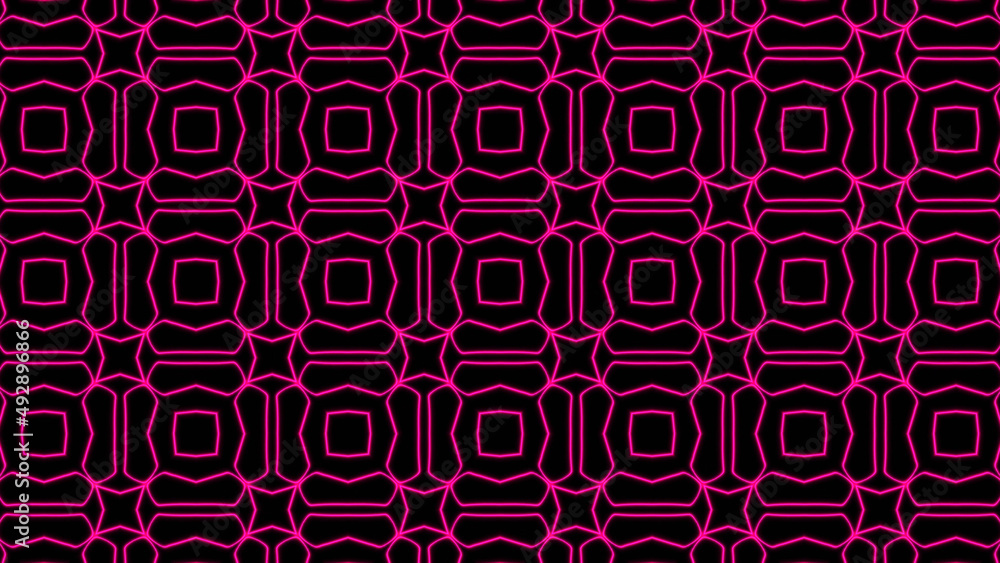 Poster abstract pink geometric seamless pattern background. psychedelic colorful background. disco abstract
