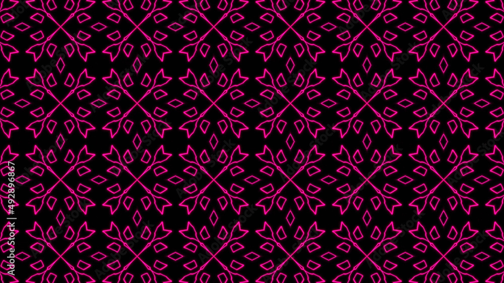 Poster abstract pink geometric seamless pattern background. psychedelic colorful background. disco abstract