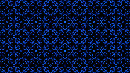 Abstract blue geometric seamless pattern background. Abstract Stripes Kaleidoscope. Psychedelic Colorful Kaleidoscope background. Disco Abstract Background. Kaleidoscope effect