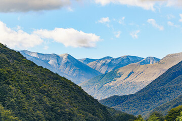 Mountain scenery in New Zealand