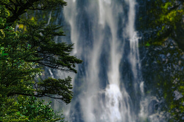 Fototapeta na wymiar Close up of waterfall