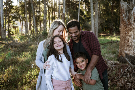 Family having fun in the outdoors