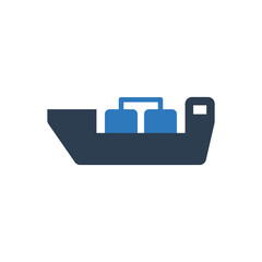 tanker ship - oil ship icon