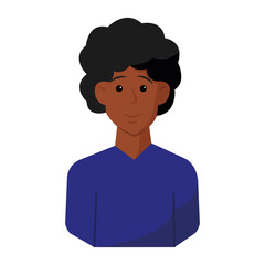 Isolated happy handsome man cartoon Vector