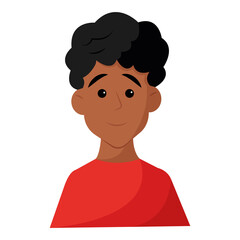 Isolated happy handsome man cartoon Vector