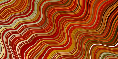 Light Green, Yellow vector texture with circular arc.