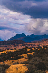 Mountain scenery in New Zealand