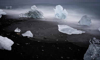 Diamond beach in Iceland.