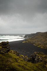 Djupalonssandur in Snaefelness Peninsula, Iceland.