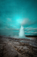 Geysirs in Iceland.