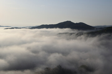 Sea of clouds in early morning