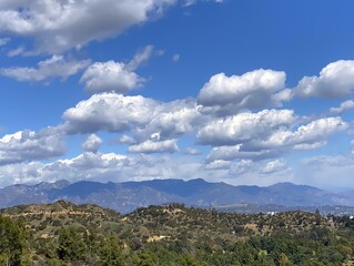 Abstract background of the clouds over the mountains
