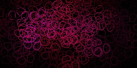 Dark pink vector template with abstract forms.