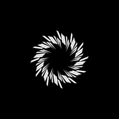 abstract black startup modern logo design
