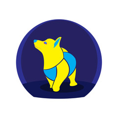 dog logo for pet shop or pet care