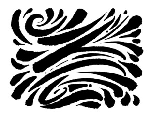 Zebra print - Hand drawn pattern illustrations - vector
