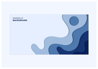 grey template papercut background 3d