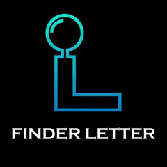 Finder letter logo template illsutration. suitable for connect, network, web, digital, navigator, brand, mobile, app, technology, identity, company. This is letter with font l