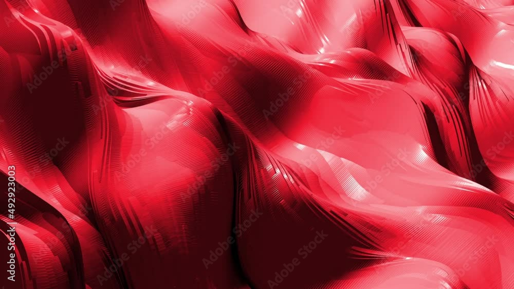 Poster abstract seamless loop red gradient 3d geometric pattern. mosaic vintage retro art mosaic tile patte