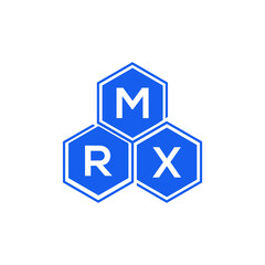 MRX letter logo design on White background. MRX creative initials letter logo concept. MRX letter design. 