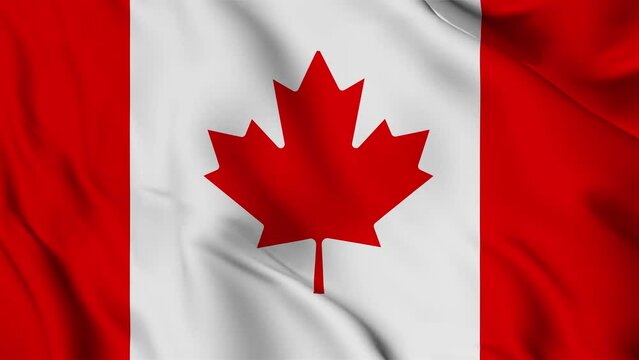 Canada flag waving looping footage Full 4K (3840 x 2160) Realistic Canada Flag Looping background. Looping Closeup Full 4K (3840 x 2160) footage. Canada country flags Full 4K. July 1
